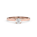 Vittoria&Co. No K01 Solitaire Ring – Gold & Diamond Elegance
