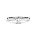 Vittoria&Co. No K01 Solitaire Ring – Gold & Diamond Elegance