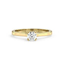 Vittoria&Co. No K01 Solitaire Ring – Gold & Diamond Elegance