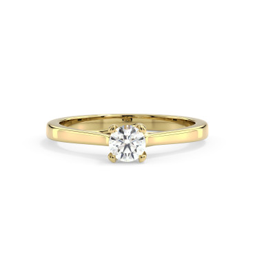 Vittoria&Co. No K01 Solitaire Ring – Gold & Diamond Elegance