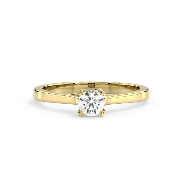 Vittoria&Co. No K01 Solitaire Ring – Gold & Diamond Elegance