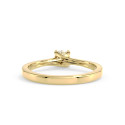 Vittoria&Co. No K01 Solitaire Ring – Gold & Diamond Elegance